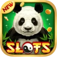 Panda with coin in background icon